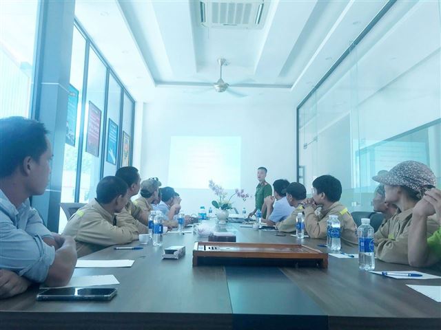 ANH ANH - HANALIFE GROUP THỰC HIỆN CÔNG TÁC TẬP HUẤN PCCC & CHCN